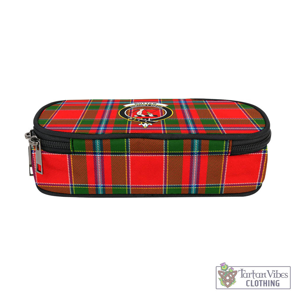 Butter Tartan Pen and Pencil Case with Family Crest - Tartan Vibes Clothing
