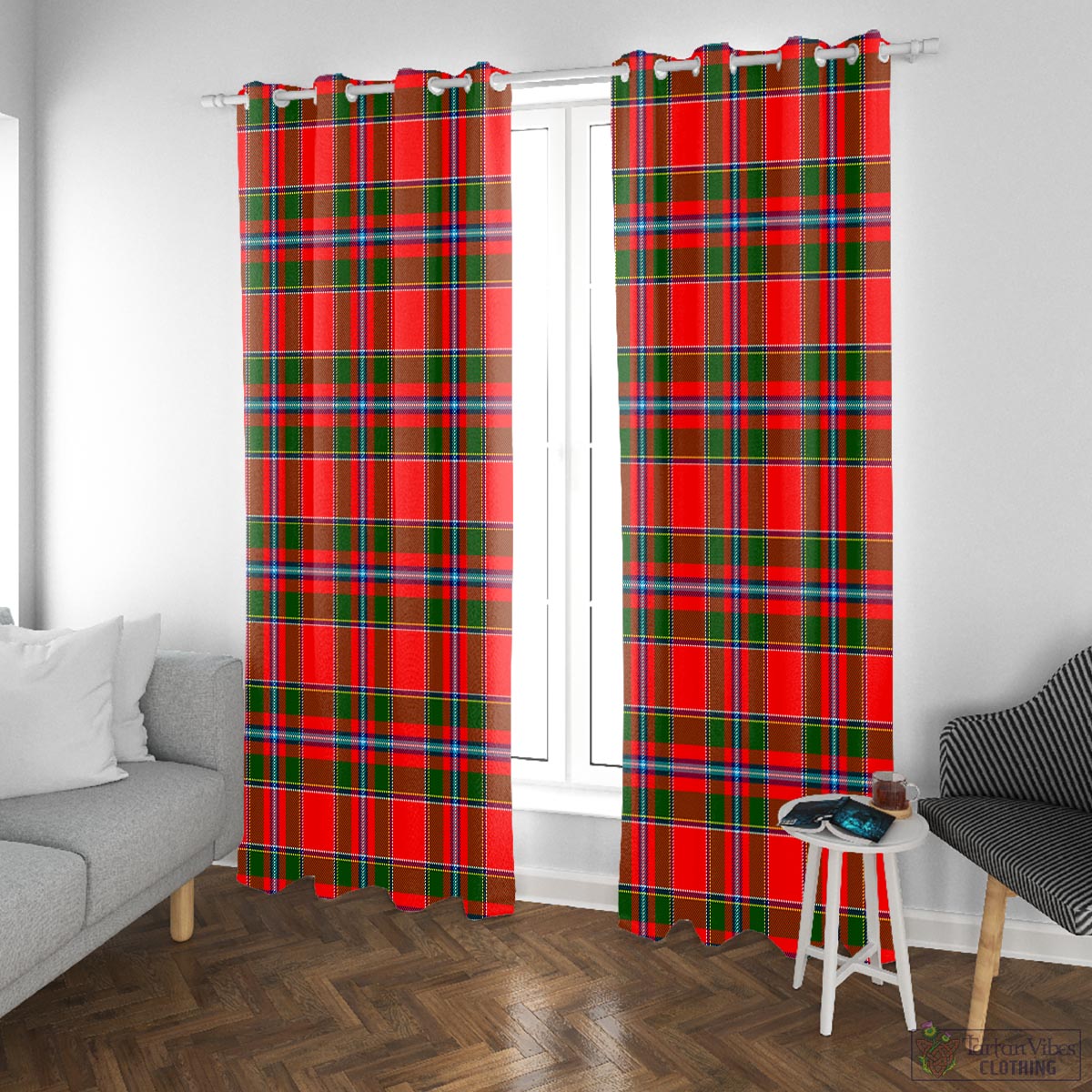 Butter Tartan Window Curtain