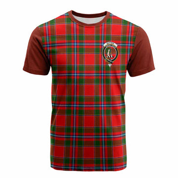 Butter Tartan Accent Cotton T-shirt with Family Crest