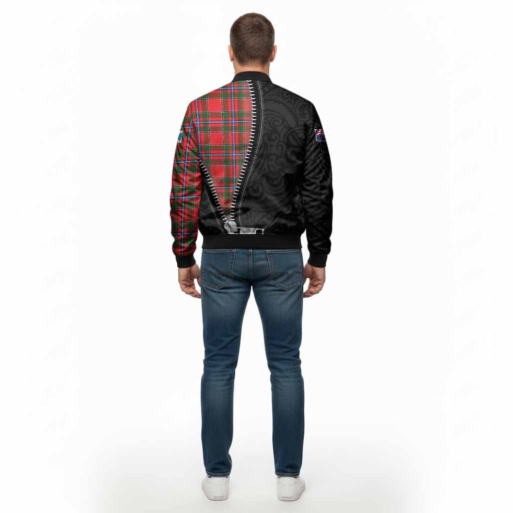 Butter Tartan Bomber Jacket New Zealand Pattern Unique Zipper Stylized