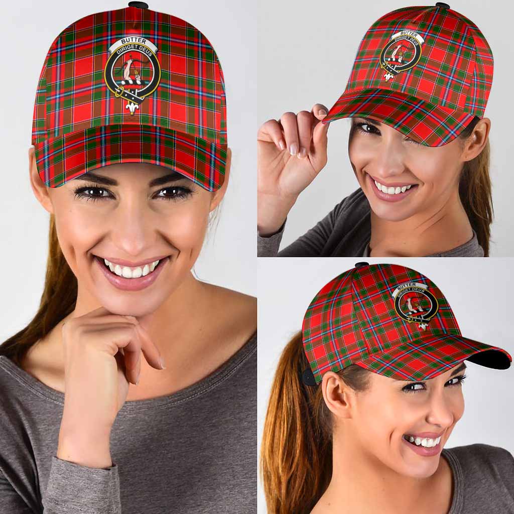 Butter Tartan Classic Cap with Family Crest