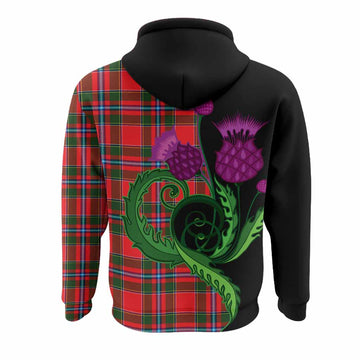 Butter Tartan Hoodie Traditional Scottish Thistle