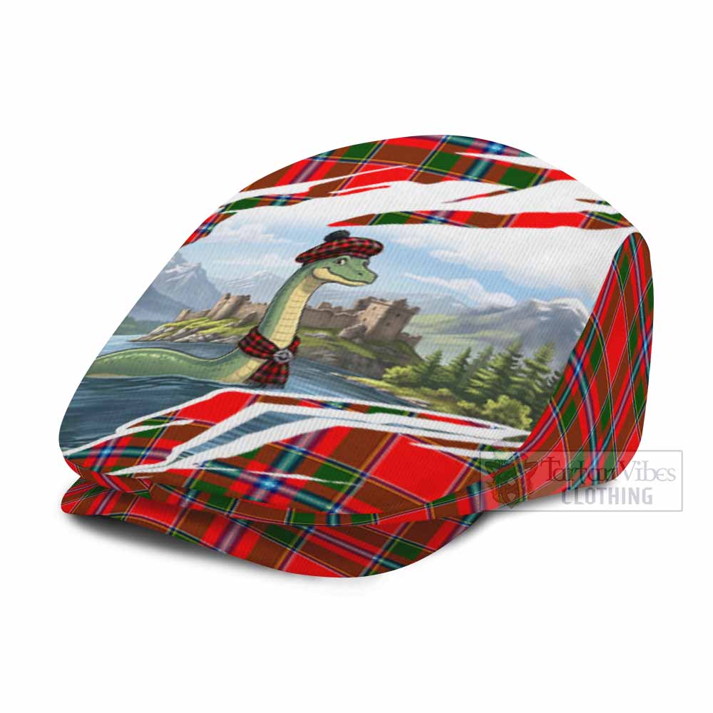 Butter Tartan Loch Ness Monster Scottish Heritage Art Flat Cap, Jeff Cap