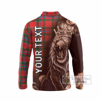 Butter Tartan Long Sleeve Polo Shirt Roaring Lion Heritage