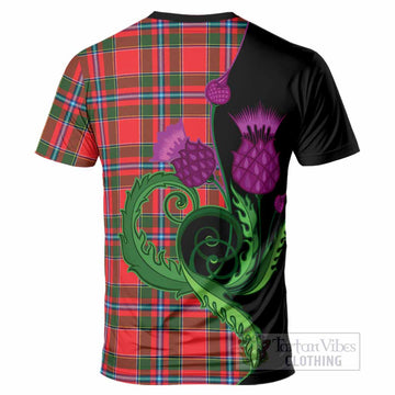 Butter Tartan T-Shirt Traditional Scottish Thistle