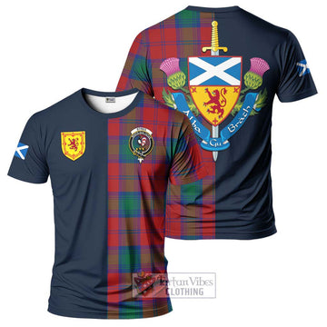 Byres (Byses) Tartan T-Shirt Alba with Scottish Lion Royal Arm Half Style Kid's Shirt - Tartan Vibes Clothing