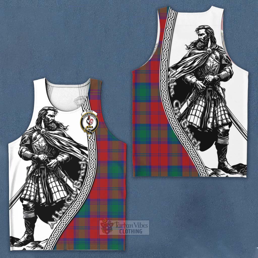 Byres (Byses) Tartan Clan Crest Men's Tank Top with Highlander Warrior Celtic Style Men - Tartan Vibes Clothing