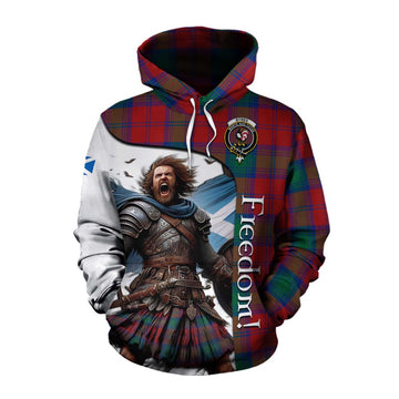 Tartan Vibes Clothing Byres (Byses) Crest Tartan Cotton Hoodie Inspired by the Freedom of Scottish Warrior