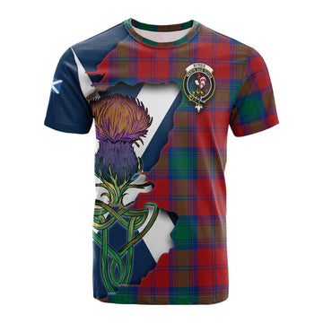 Byres (Byses) Tartan Family Crest Cotton T-shirt Scottish Thistle Celtic Inspired Kid's Shirt - Tartan Vibes Clothing