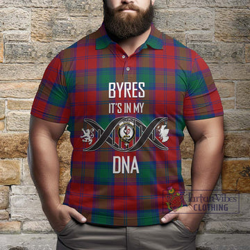 Byres (Byses) Tartan Polo Shirt with Family Crest DNA In Me Style Kid - Tartan Vibes Clothing