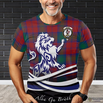Byres (Byses) Tartan T-Shirt with Alba Gu Brath Regal Lion Emblem Kid's Shirt - Tartan Vibes Clothing