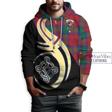 Byres (Byses) Tartan Hoodie with Family Crest and Celtic Symbol Style Zip Hoodie - Tartan Vibes Clothing