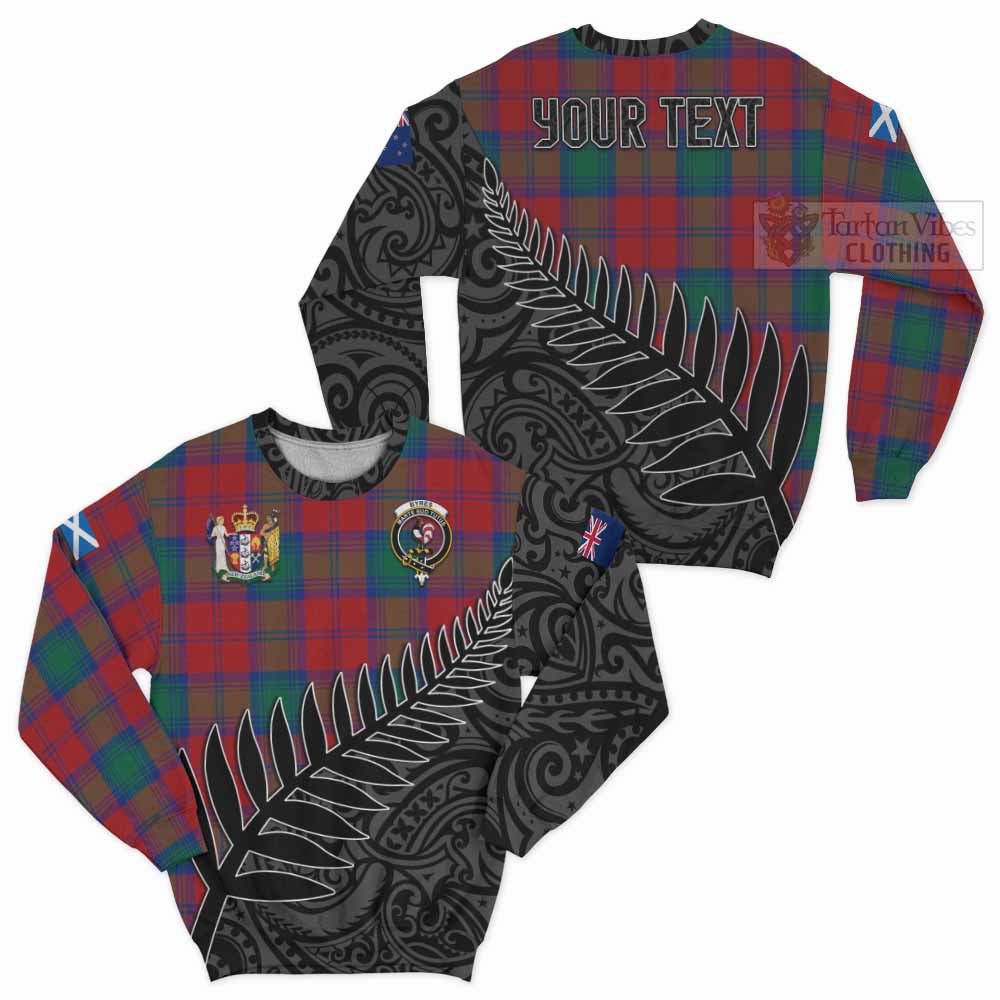 Byres (Byses) Crest Tartan Sweatshirt with New Zealand Silver Fern Half Style Unisex - Tartan Vibes Clothing