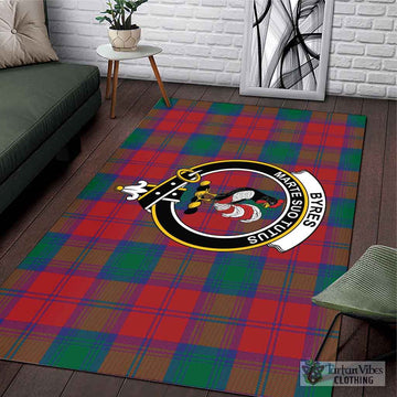 Byres (Byses) Tartan Area Rug with Family Crest L 59*86 inch (150x220 cm) - Tartan Vibes Clothing