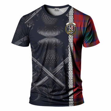 Byres (Byses) Tartan T-Shirt with Family Crest Cross Sword Thistle Celtic Vibes Kid's Shirt - Tartan Vibes Clothing