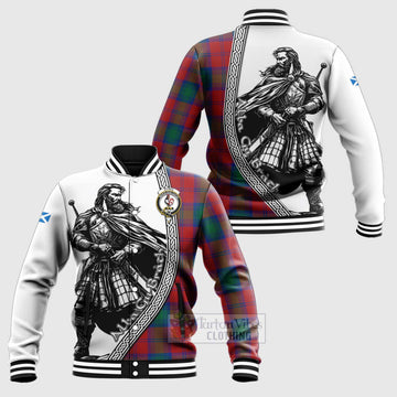 Byres (Byses) Tartan Clan Crest Baseball Jacket with Highlander Warrior Celtic Style Unisex - Tartan Vibes Clothing