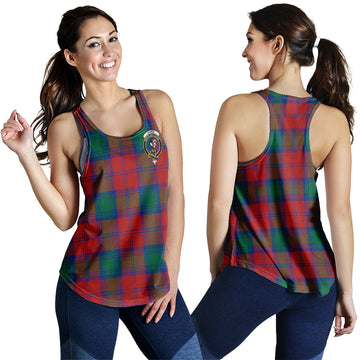 Byres (Byses) Tartan Women Racerback Tanks with Family Crest 4XL - Tartan Vibes Clothing