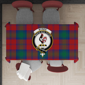 Byres (Byses) Tartan Tablecloth with Family Crest XL 57.1"x70.9"(145x180cm) - Tartan Vibes Clothing