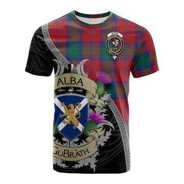 Byres (Byses) Tartan Family Crest Cotton T-shirt Lion Rampant Royal Thistle Shield Celtic Inspired Kid's Shirt - Tartan Vibes Clothing