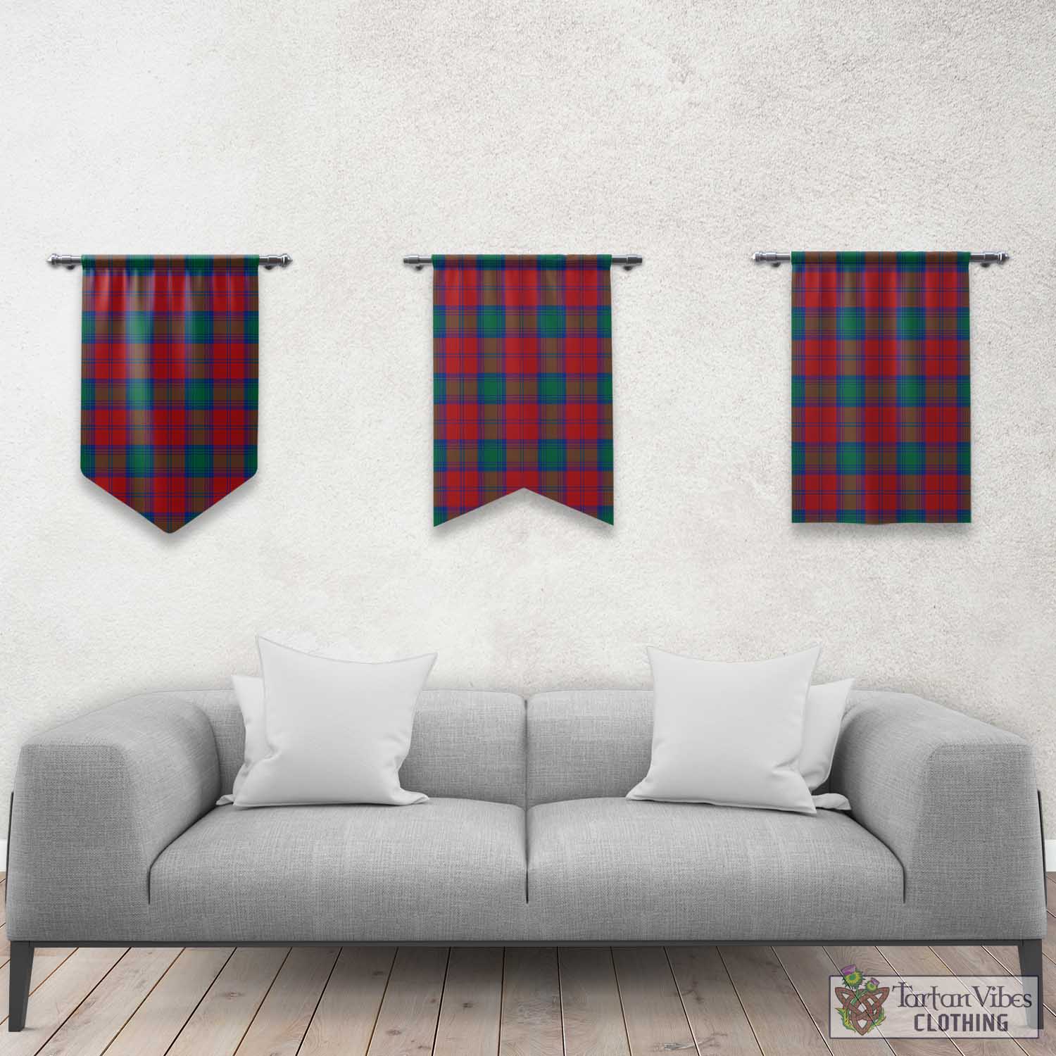 Byres (Byses) Tartan Gonfalon, Tartan Banner Rectangle - Tartan Vibes Clothing