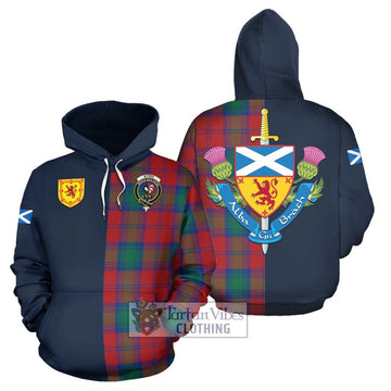 Byres (Byses) Tartan Hoodie Alba with Scottish Lion Royal Arm Half Style Zip Hoodie - Tartan Vibes Clothing