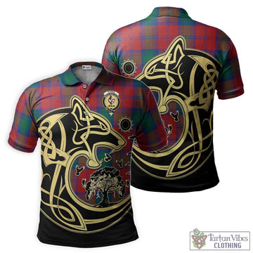 Byres (Byses) Tartan Polo Shirt with Family Crest Celtic Wolf Style Kid - Tartan Vibes Clothing