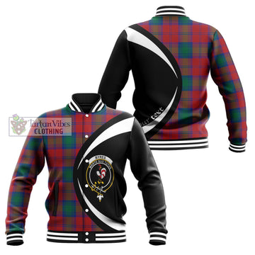 Byres (Byses) Tartan Baseball Jacket with Family Crest Circle Style Unisex - Tartan Vibes Clothing