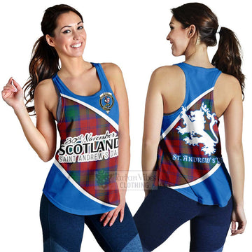Byres (Byses) Family Crest Tartan Women's Racerback Tanks Celebrate Saint Andrew's Day in Style 4XL - Tartan Vibes Clothing