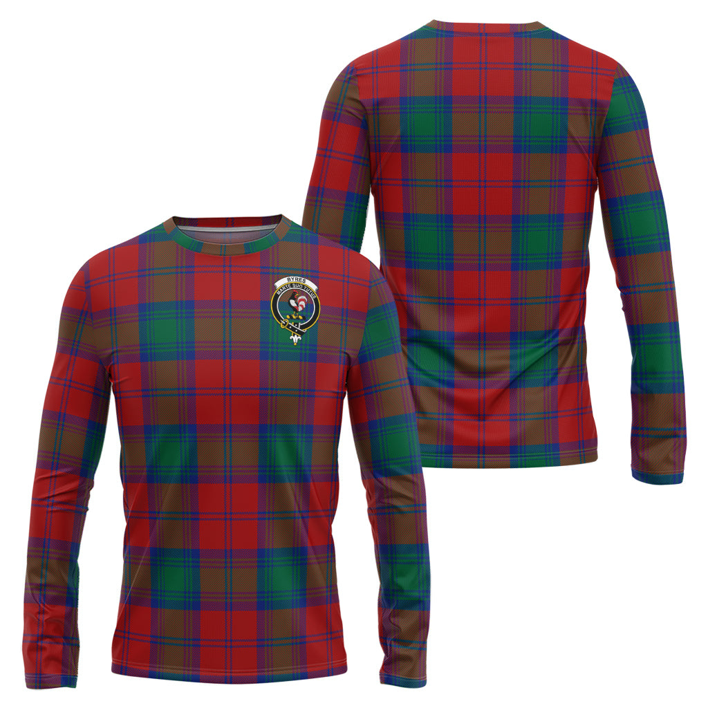 Byres (Byses) Tartan Long Sleeve T-Shirt with Family Crest Unisex - Tartan Vibes Clothing