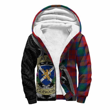 Byres (Byses) Tartan Family Crest Sherpa Hoodie Lion Rampant Royal Thistle Shield Celtic Inspired Unisex S - Tartan Vibes Clothing