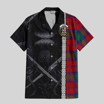 Byres (Byses) Tartan Hawaiian Shirt with Family Crest Cross Sword Thistle Celtic Vibes Kid - Tartan Vibes Clothing