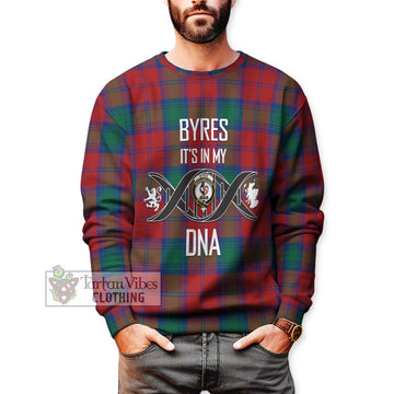 Byres (Byses) Tartan Sweatshirt with Family Crest DNA In Me Style Unisex - Tartan Vibes Clothing