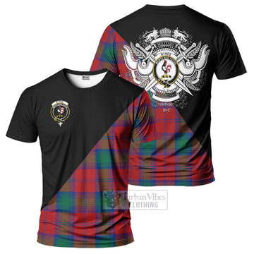 Byres (Byses) Tartan T-Shirt with Family Crest and Military Logo Style Kid's Shirt - Tartan Vibes Clothing