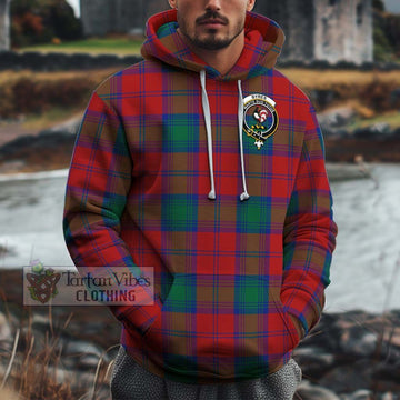 Byres (Byses) Tartan Cotton Hoodie with Family Crest Zip Hoodie - Tartan Vibes Clothing