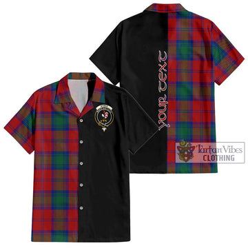 Byres (Byses) Tartan Hawaiian Shirt with Family Crest and Half Of Me Style Kid - Tartan Vibes Clothing