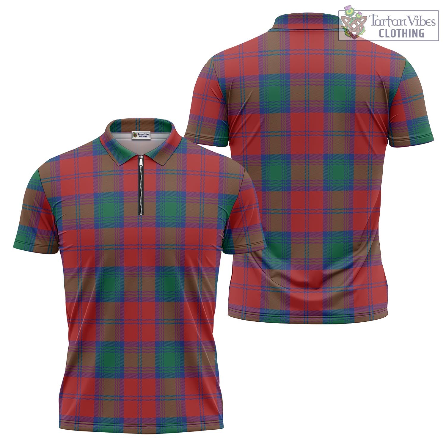 Byres (Byses) Tartan Zipper Polo Shirt Unisex - Tartan Vibes Clothing