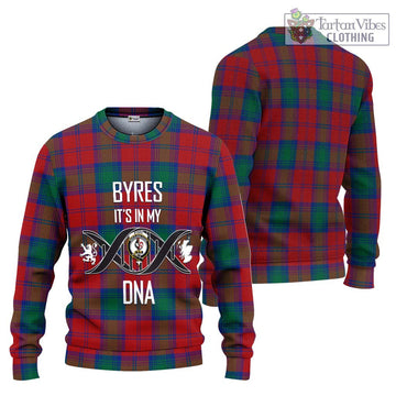 Byres (Byses) Tartan Knitted Sweater with Family Crest DNA In Me Style Unisex - Tartanvibesclothing Shop