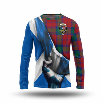 Byres (Byses) Tartan Long Sleeve T-Shirt with Family Crest Scotland Patriotic Style Unisex - Tartan Vibes Clothing