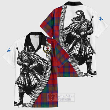 Byres (Byses) Tartan Clan Crest Hawaiian Shirt with Highlander Warrior Celtic Style Kid - Tartan Vibes Clothing