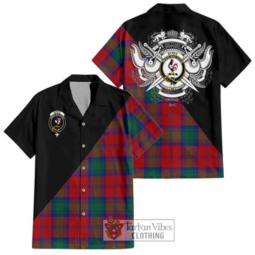 Byres (Byses) Tartan Hawaiian Shirt with Family Crest and Military Logo Style Kid - Tartan Vibes Clothing