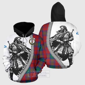 Byres (Byses) Tartan Clan Crest Hoodie with Highlander Warrior Celtic Style Zip Hoodie - Tartan Vibes Clothing
