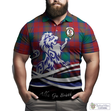 Byres (Byses) Tartan Polo Shirt with Alba Gu Brath Regal Lion Emblem Kid - Tartan Vibes Clothing