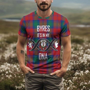 Byres (Byses) Tartan T-Shirt with Family Crest DNA In Me Style Kid's Shirt - Tartan Vibes Clothing