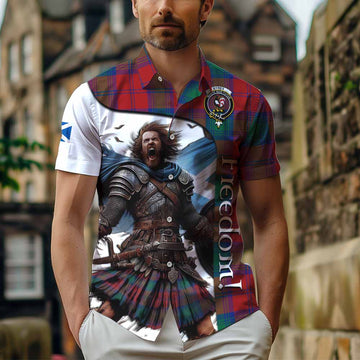 Byres (Byses) Crest Tartan Hawaiian Shirt Inspired by the Freedom of Scottish Warrior