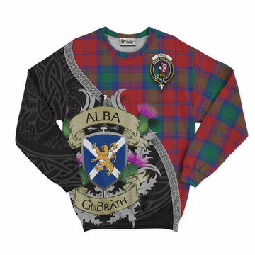 Byres (Byses) Tartan Family Crest Sweatshirt Lion Rampant Royal Thistle Shield Celtic Inspired Unisex - Tartan Vibes Clothing