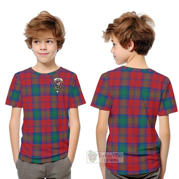 Byres (Byses) Tartan Kid T-Shirt with Family Crest Youth XL Size14 - Tartan Vibes Clothing