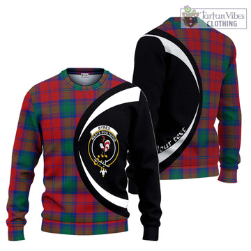 Byres (Byses) Tartan Ugly Sweater with Family Crest Circle Style Unisex - Tartan Vibes Clothing