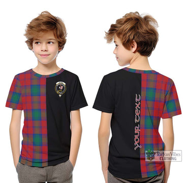 Byres (Byses) Tartan Kid T-Shirt with Family Crest and Half Of Me Style Youth XL Size14 - Tartan Vibes Clothing