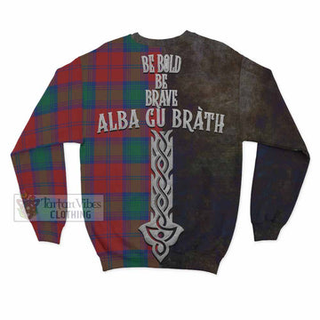 Byres (Byses) Tartan Family Crest Sweatshirt Alba Gu Brath Be Brave Lion Ancient Style - Tartan Vibes Clothing