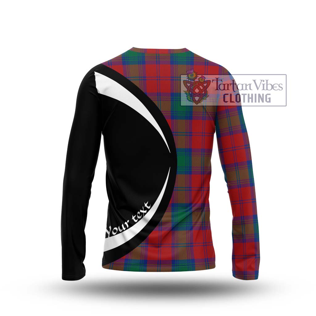 Byres (Byses) Tartan Long Sleeve T-Shirt with Family Crest Circle Style - Tartan Vibes Clothing